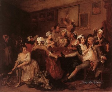 The Orgy William Hogarth Oil Paintings